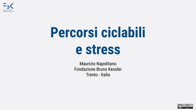 percorsi ciclabili e stress