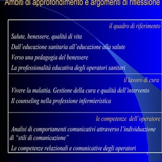 Salute, benessere, qualità della vita