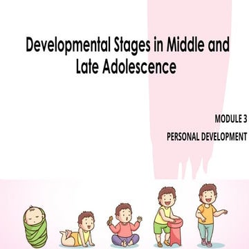 PERDEV MODULE 3 - the developmental stages | PPTX