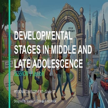 PERDEV MODULE 3 - the developmental stages | PPTX