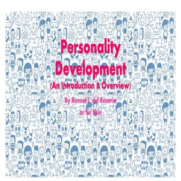 Personality Development - Definitions, Importance, & Factors.