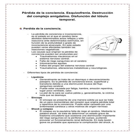 Perdida de la conciencia | PPTX