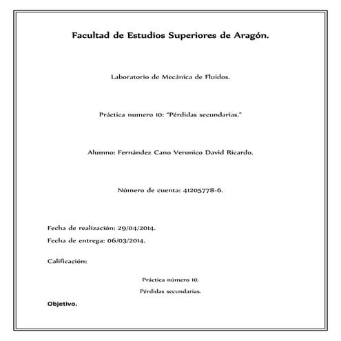 Perdidas secundarias(practica10