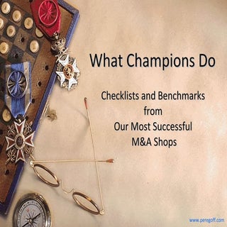 M&A Integration Check Lists and Ben...