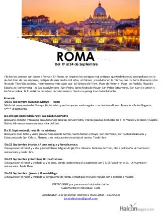 Peregrinación a roma