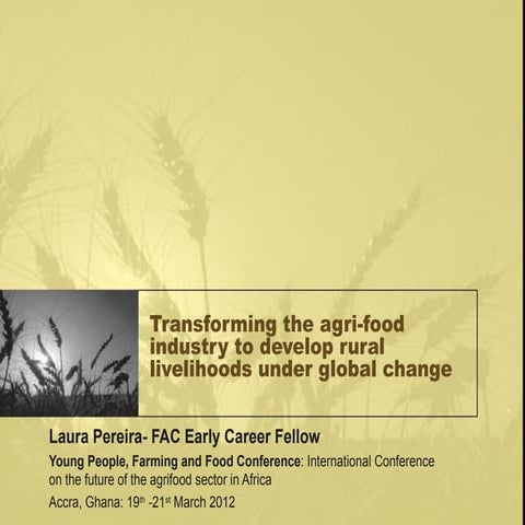 Pereira Transforming the agri food industry to develop rural ...