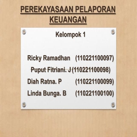 Perekayasaan pelaporan keuangan