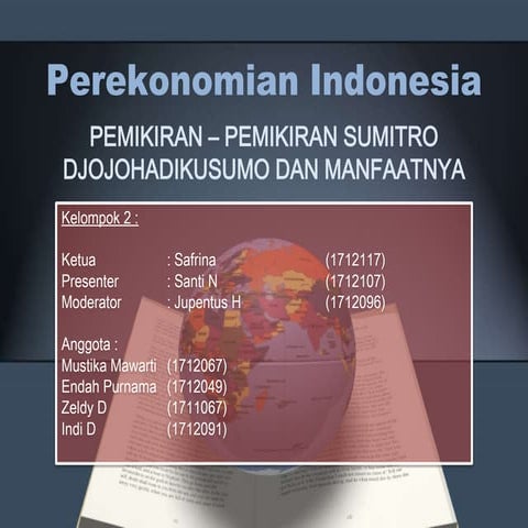 Perekonomian Indonesia Sumitro | PPTX