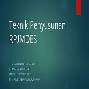 Perencanaan pembangunan desa