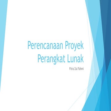 Perencanaan Proyek Perangkat Lunak menggunakan IEEE SCM