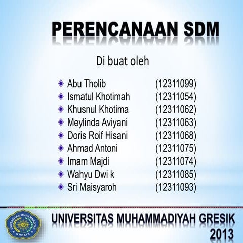 Perencanaan sumber daya manusia