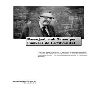 Passejant amb Simon per l'univers d...