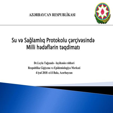 National targets under the Protocol on Water and Health