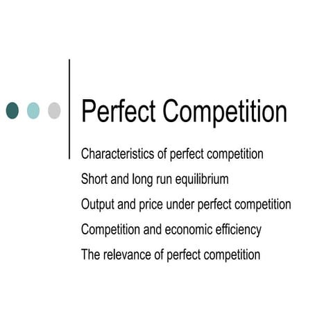 Perfect competition