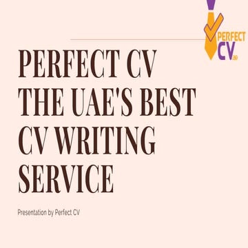 Perfect cv presentation
