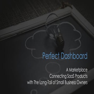 Perfect dashboard pitch deck