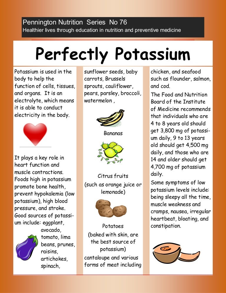 What kids need to know about the mineral potassium