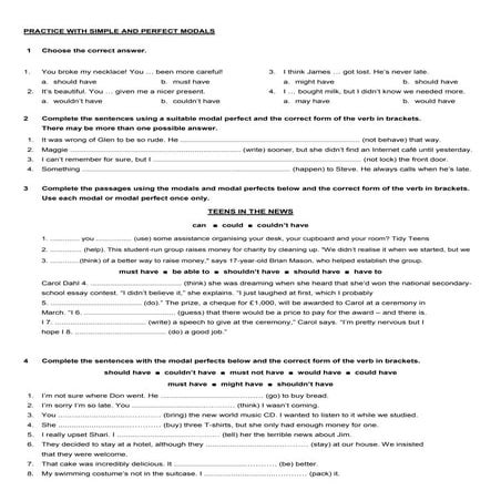 Perfect modals 4-modi | PDF