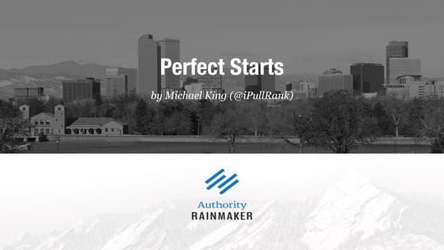 Perfect Starts: How to Get the Righ...