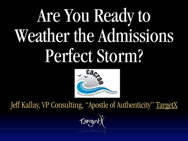 Perfect Storm CACRAO 12-2011