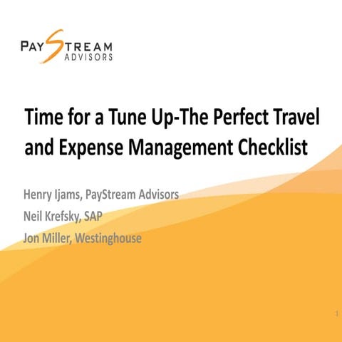 The Perfect Travel and Expense Management Checklist