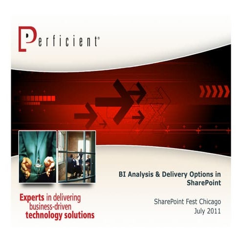 Perficient Business Intelligence Analysis and Delivery Options in SharePoint