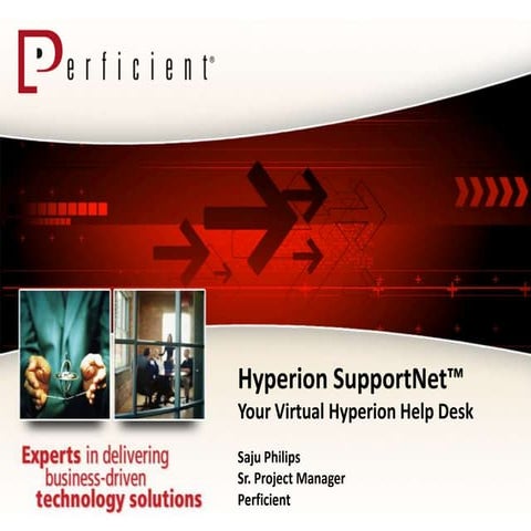 SupportNet - Your Virtual Hyperion Help Desk