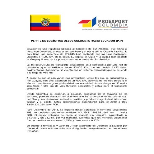 Perfil Ecuador