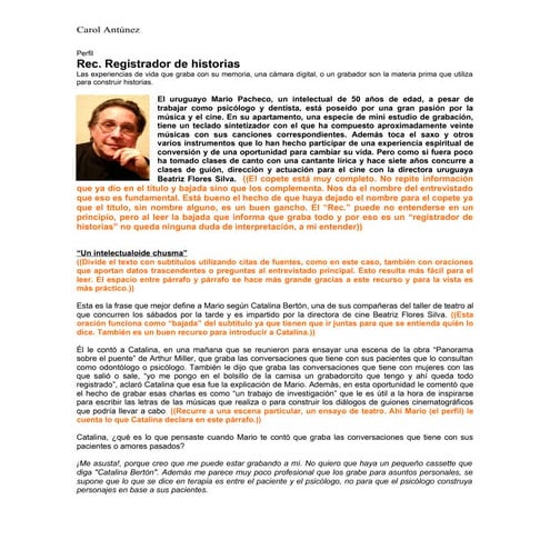 Perfil Carol Antúnez