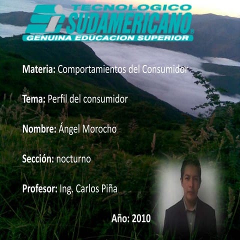 Perfil De Comportamiento Del Consumidor