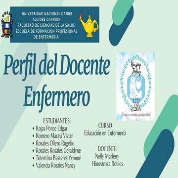 PERFIL DEL DOCENTE ENFERMERO