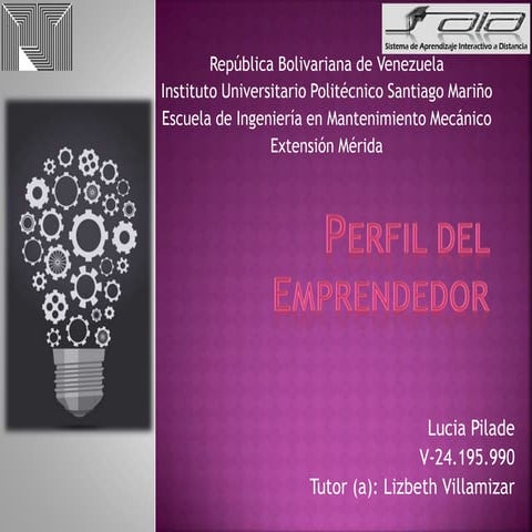 Perfil del Emprendedor.