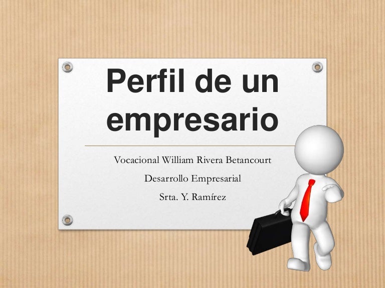 Perfil de un empresario