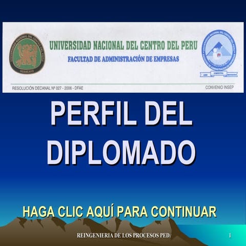 Perfil Diplomado Curso Reingenieria