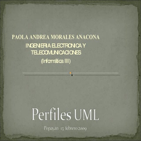 Perfiles UML - Paola Morales