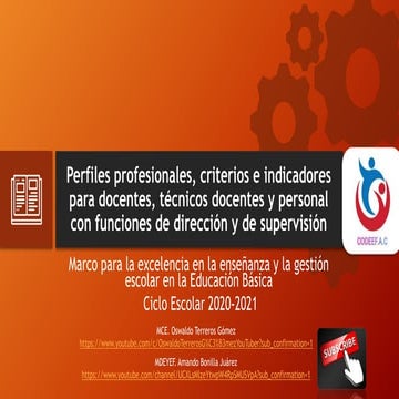 Perfiles, criterios e indicadores en la Nueva Escuela Mexicana