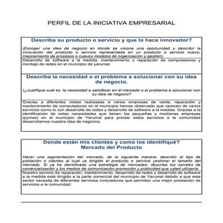 Perfil iniciativa empresarial creci...