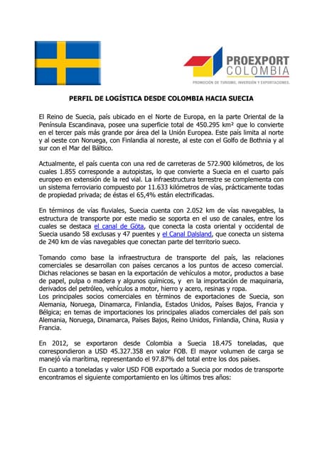 Perfil logístico de suecia