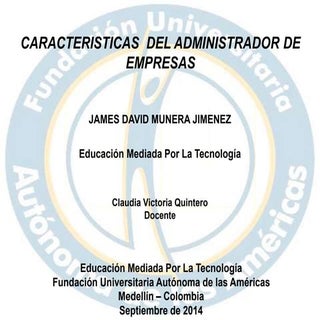 Perfil profesional del administrado...