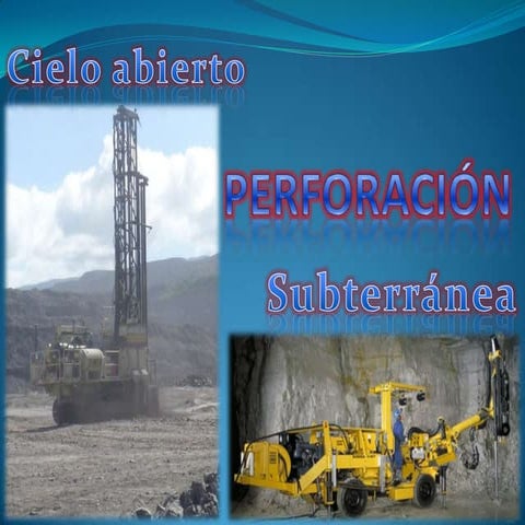 Perforación en mineria 
