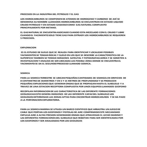 Perforacion de  un pozo petrolero