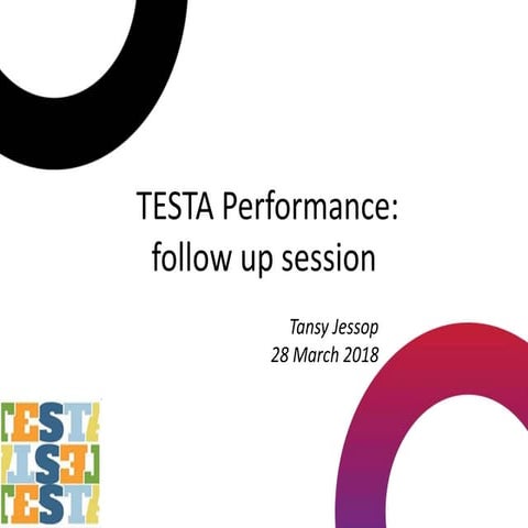TESTA Performance: follow up session