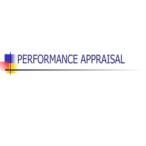 Performance Appraisal