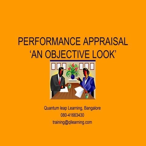 Performance Appraisal – An Objective Look