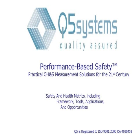 Performance Based Safety | PPT