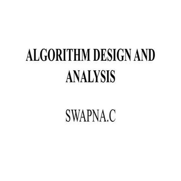 Performance analysis(Time & Space Complexity) | PPTX