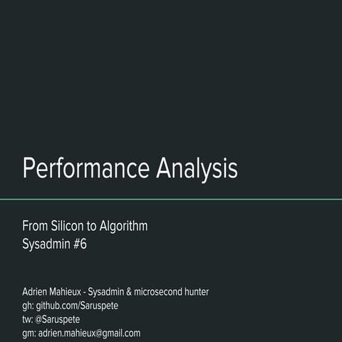 System Performance Analysis