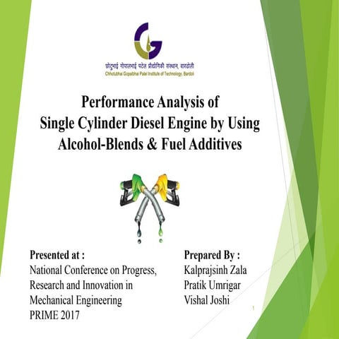 Performance analysis of single cylinder diesel engine by ethanol diesel ...