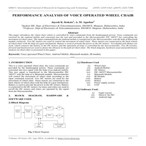 Performance analysis of voice operated wheel chair