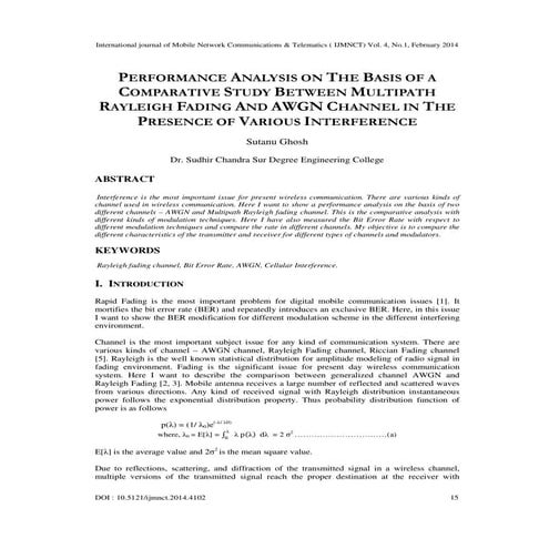 Performance analysis on the basis of a comparative study between multipath ra...